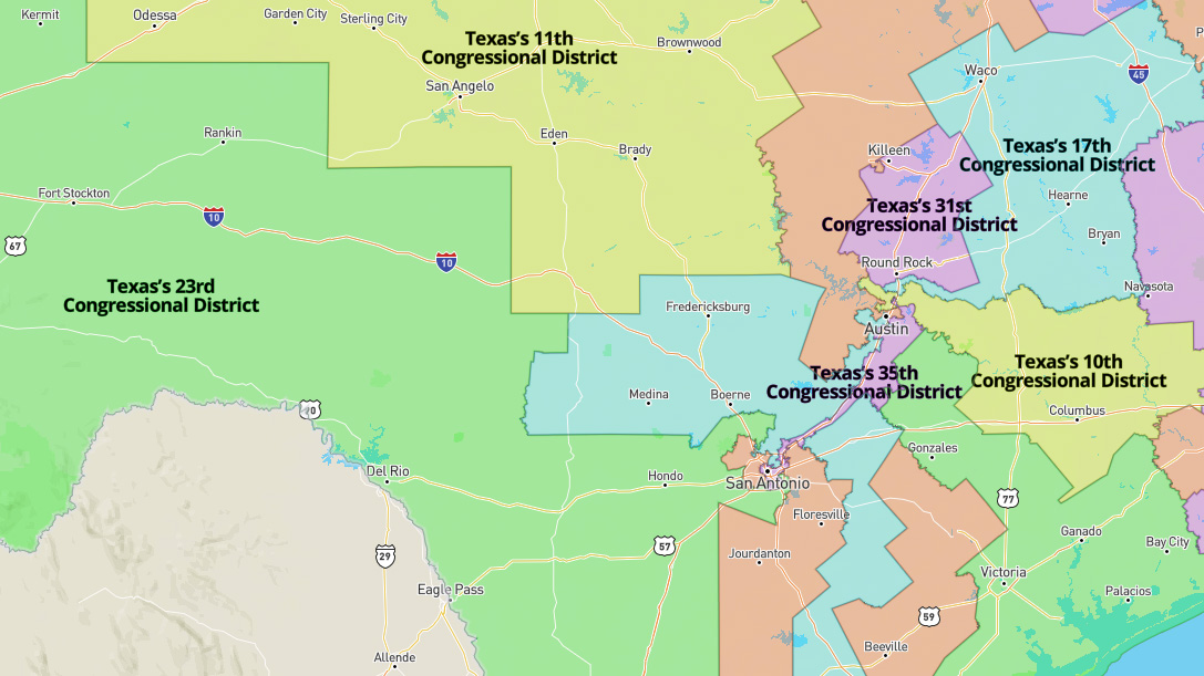 Map Of Texas Legislative Districts - United States Map